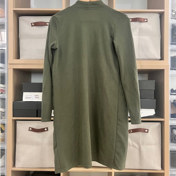 Boohoo Women Olive Military Green Cardigan - Picture 3 of 3